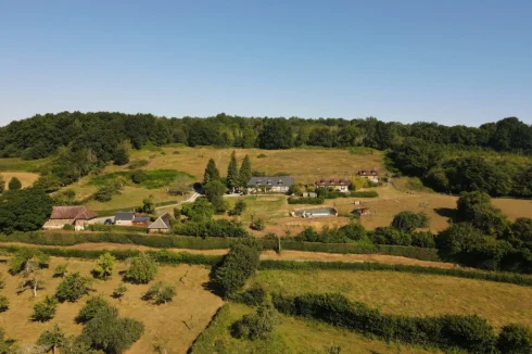 Aerial view of the estate