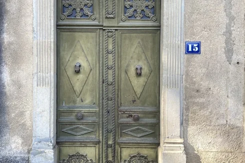 Main house: front door