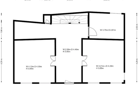 Maison principale : plan d'étage