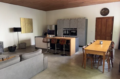 Living room kitchen island