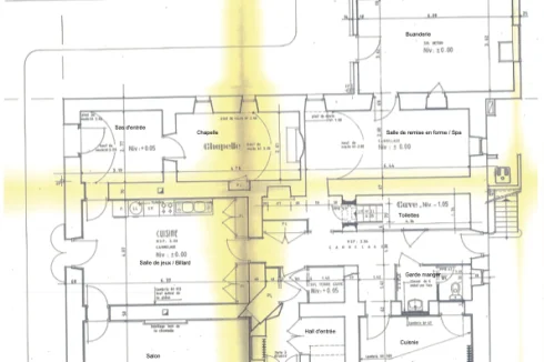 Chateau: Plan-Ground floor