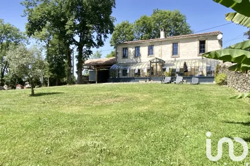 From bottom of garden