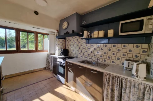 Kitchen with walk in pantry