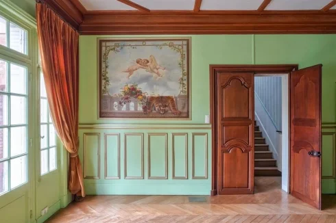 sun-filled reception room