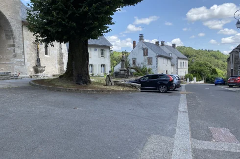 View of house & church