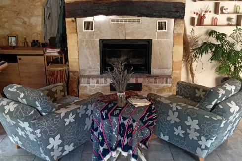 Fireplace corner