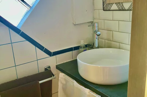 Attic Shower Room with Sink