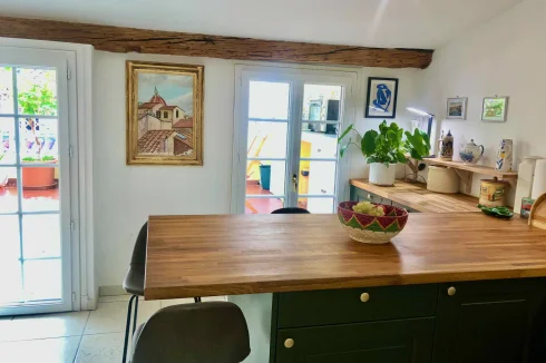 Kitchen View of Terrace