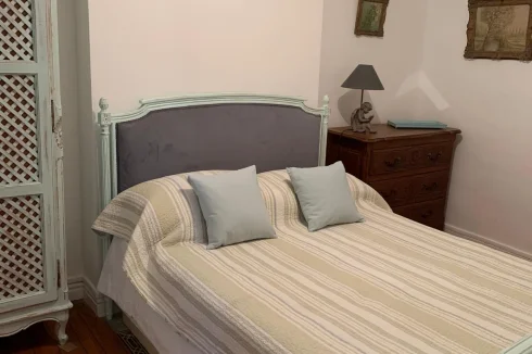 One of the recently refurbished bedrooms