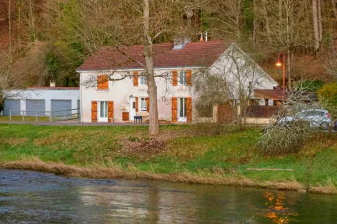 Charming Character House Near River and Forest
