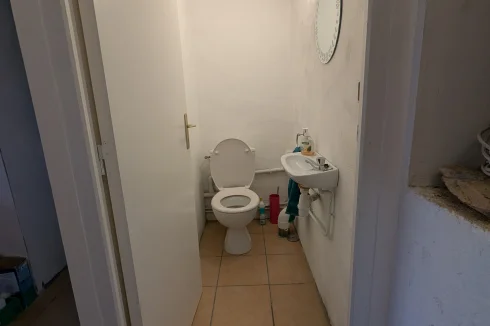 Garage toilet