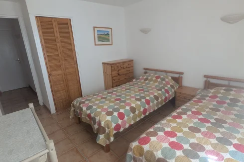 Twin room overlooking the pool