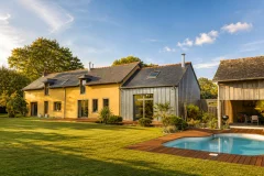 Just a Few Minutes from Rennes, in a Preserved and Peaceful Environment, this Elegant Property of Character.