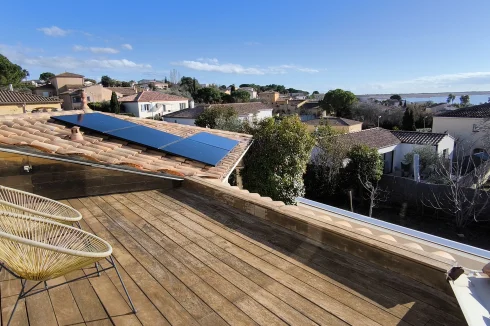 Vue depuis la terrasse de la suite parentale