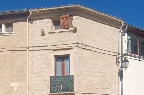 The house facade