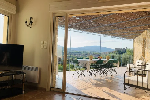 the terrace from living area