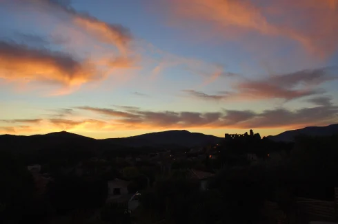 sunrise from the terrace