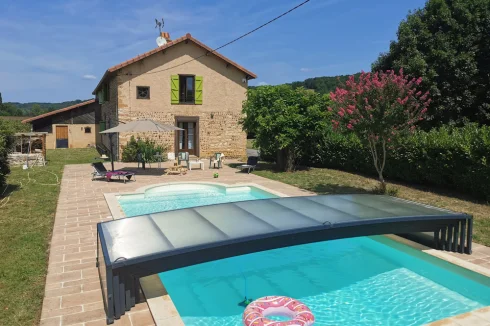 South-facing swimming pool