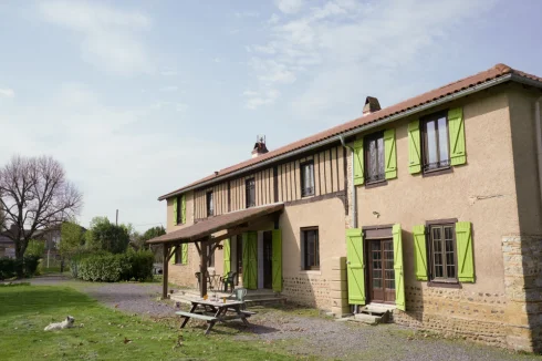 East entrance facade of the North cottage