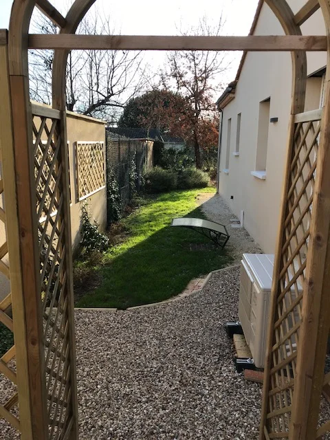 east side with heatpump