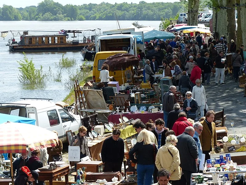 Antique market of Montsoreau